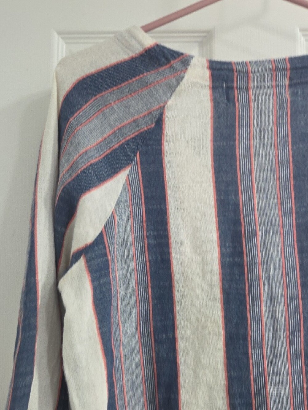 Anthropologie Blue, White & Red Striped Button-Front Top - Cloth & Stone - Picture 14 of 16